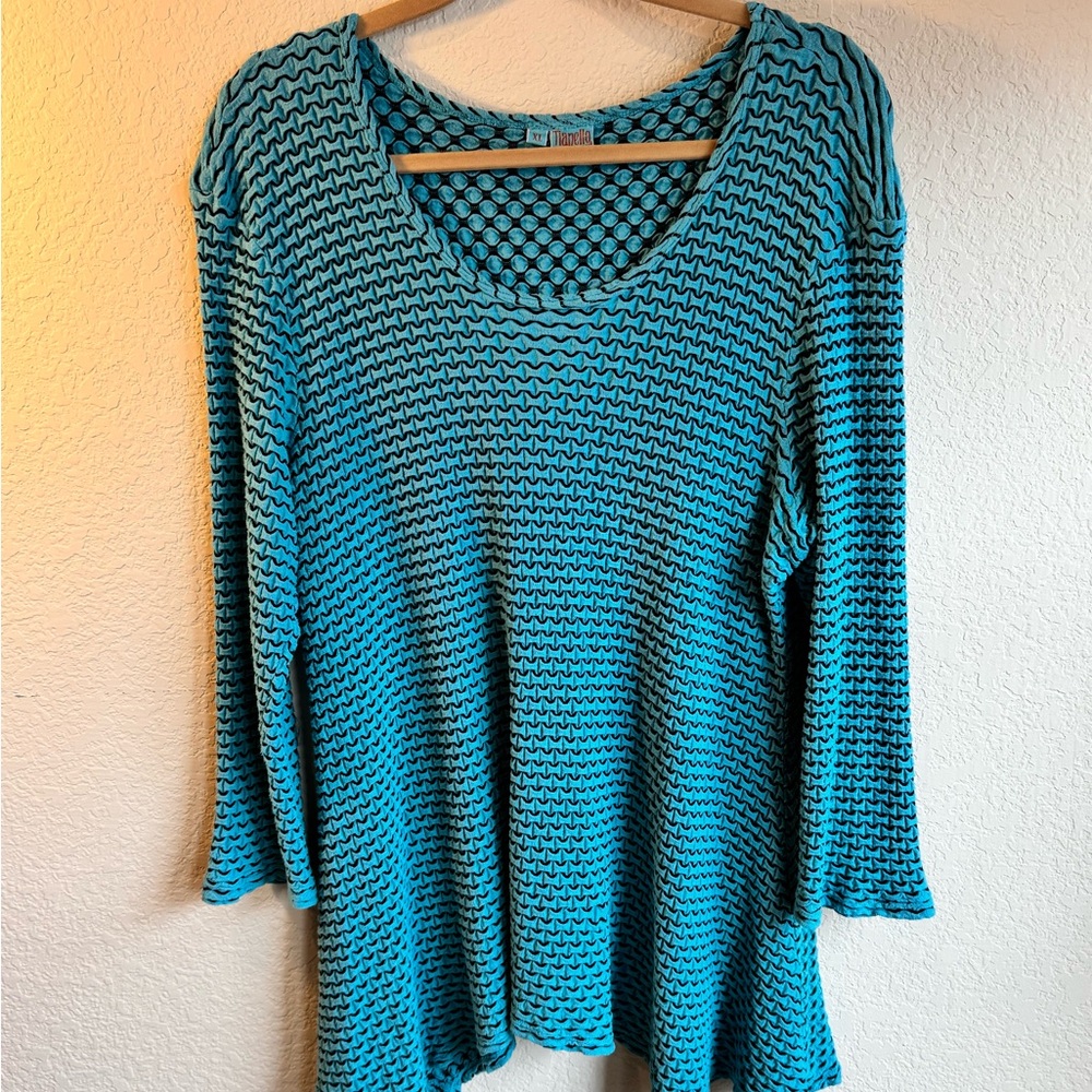 Tianello  Lagenlook Asbury Top size XL Artsy